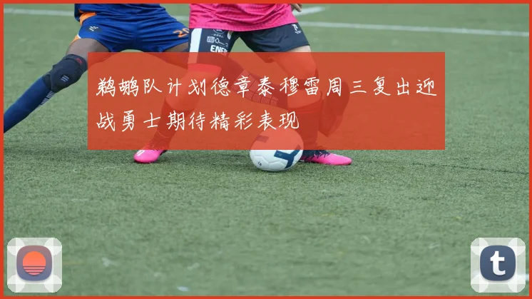 鹈鹕队计划德章泰穆雷周三复出迎战勇士期待精彩表现